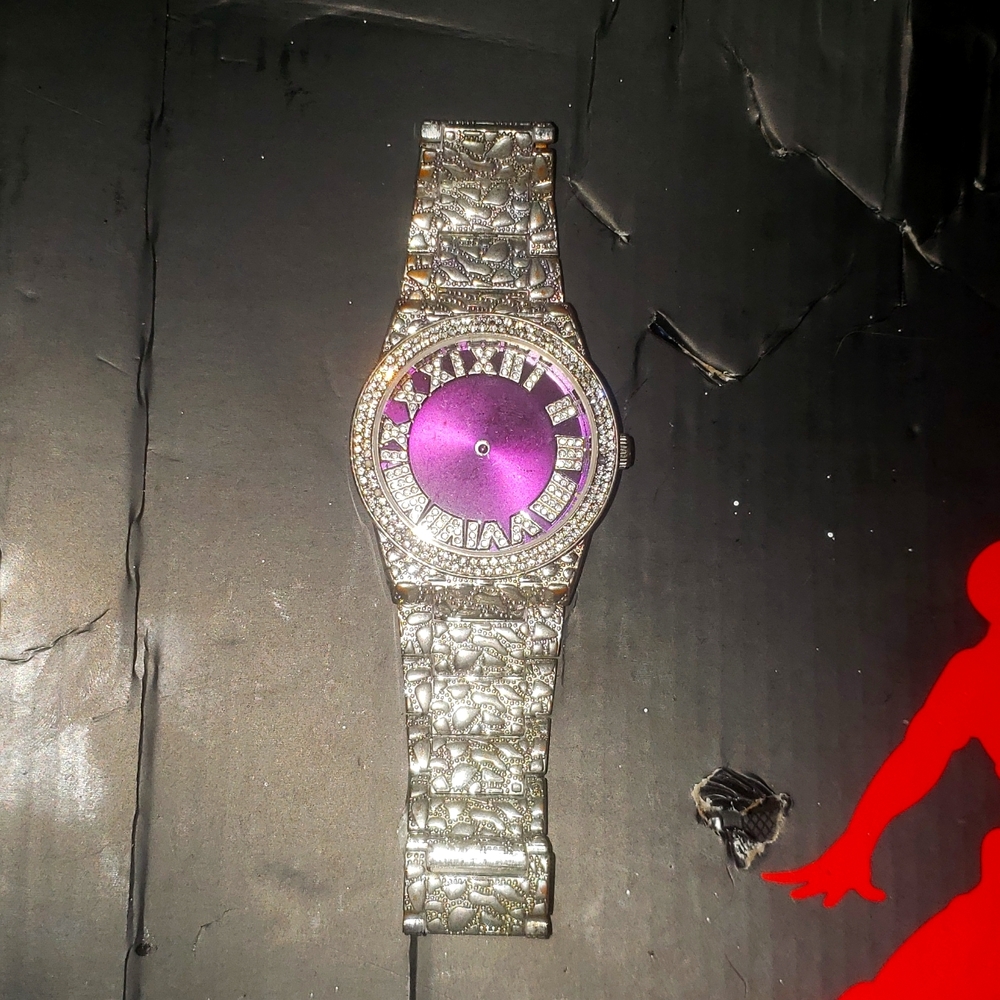 Iced out hip-hop watch unisex
